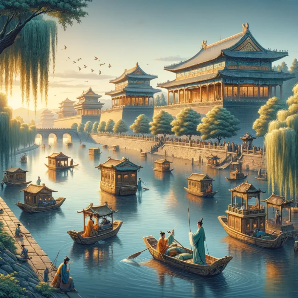 古代中国の街並み