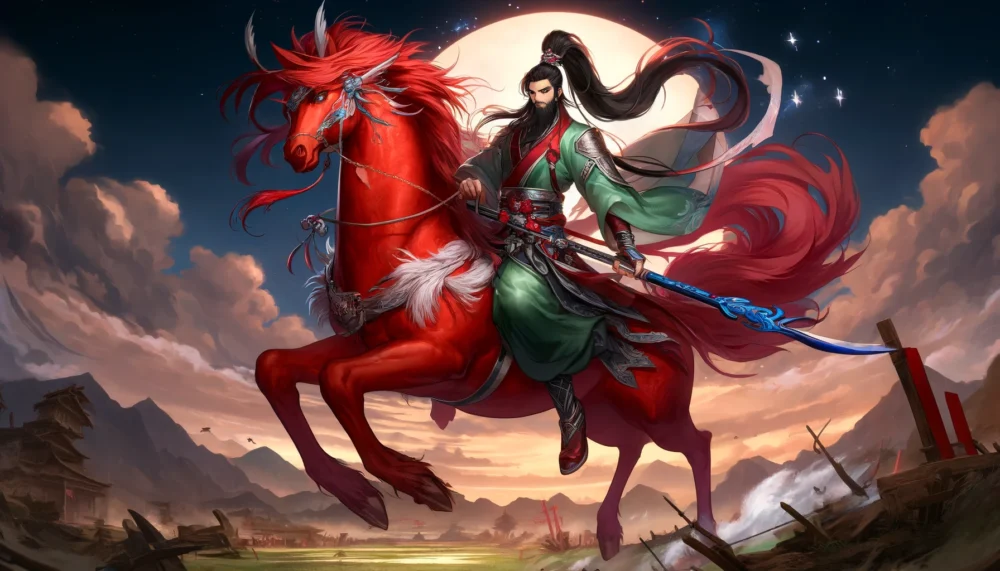 無双の英雄関羽と伝説の赤兎馬：三国志を駆け抜けた忠義の戦士 