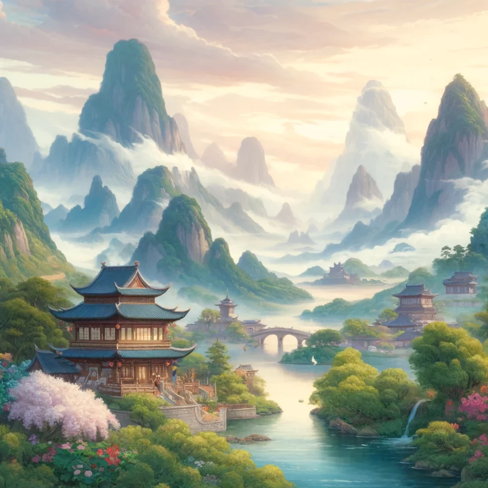 古代中国の風景画