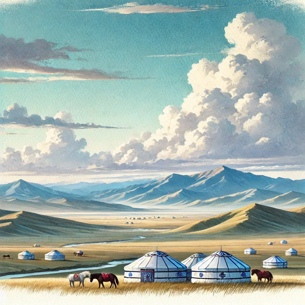 モンゴル帝国の風景画